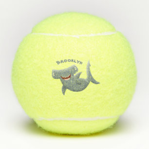 Funny niedlich Hammerhead Hai Cartoon Tennisbälle