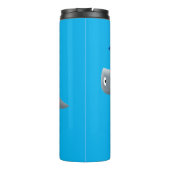 Funny niedlich Hammerhead Hai Cartoon Thermosbecher (Rückseite)