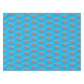 Funny niedlich Hammerhead Hai Cartoon Tischdecke (Vorderseite (Horizontal))