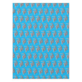 Funny niedlich Hammerhead Hai Cartoon Tischdecke (Vorderseite)