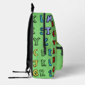 Funny niedlich handgezeichnete Dinosaurier und Alp Bedruckter Rucksack (Links)