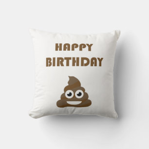 Funny Niedlich Happy Birthday Party Kack Emoji Kissen