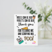 Funny Niedlich Happy Mother Day From Cat Postkarte (Stehend Vorderseite)