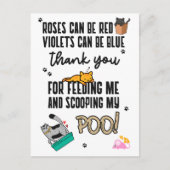 Funny Niedlich Happy Mother Day From Cat Postkarte (Vorderseite)