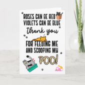 Funny Niedlich Happy Vatertag von der Katze Karte (Vorderseite)