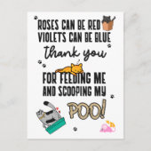 Funny Niedlich Happy Vatertag von der Katze Postkarte (Vorderseite)