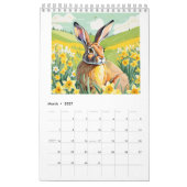Funny, Niedlich Hares 2025 Kalender (Mär 2027)