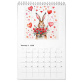 Funny, Niedlich Hares 2025 Kalender (Feb 2026)