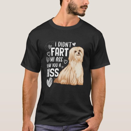 Funny Niedlich Havanese Hund Don't Furz Puppy Love T-Shirt (Vorderseite)
