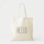 Funny niedlich hello Slogan Tragetasche<br><div class="desc">Funny,  niedlich,  "Hello" oder benutzerdefinierte erstellen Sie Ihre eigene personalisierbare Sprichwort-Tasche.</div>