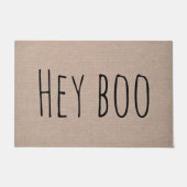 Funny niedlich Hey boo Halloween moderne kokette T Fußmatte (Vorderseite)