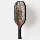 Funny Niedlich Horse Foto Pickleball Schläger (Links)