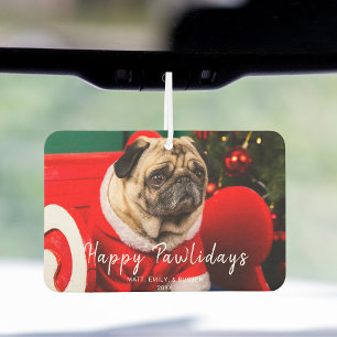 Funny Niedlich Hund Weihnachten Foto Happy Pawlida Autolufterfrischer
