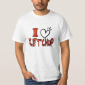 Funny Niedlich I Liebe Ketchup T-Shirt (Vorderseite)