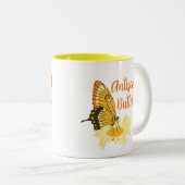 Funny Niedlich Introvertierte Antisocial Butterfly Zweifarbige Tasse (VorderseiteRechts)