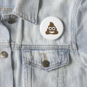 Funny Niedlich Kack Emoji Button (Beispiel)