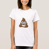 Funny Niedlich Kack Emoji T-Shirt (Vorderseite)
