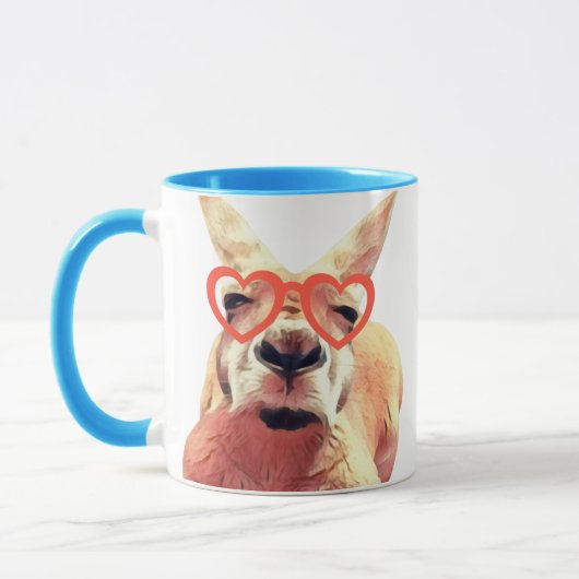 Funny Niedlich Kangaroo Lehrer Wertschätzung Tasse (Links)