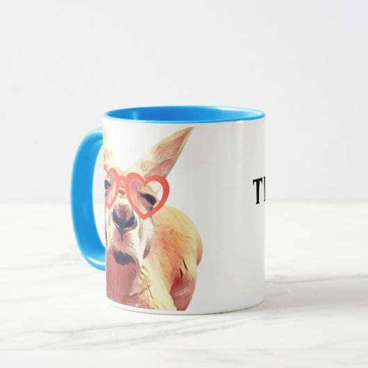 Funny Niedlich Kangaroo Lehrer Wertschätzung Tasse (Vorderseite Links)