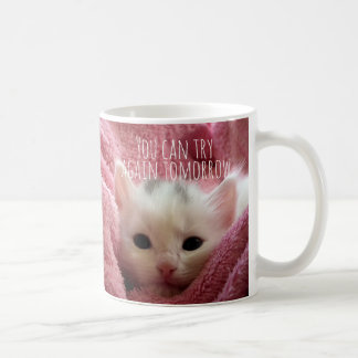Funny niedlich kannst du wieder versuchen Katzenli Kaffeetasse