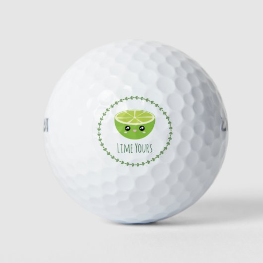 Funny Niedlich Kawaii Limon Yours Ich bin dein Fru Golfball (Vorderseite)