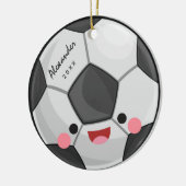Funny Niedlich Kawaii Soccer Ball Kinder Personali Keramik Ornament (Links)