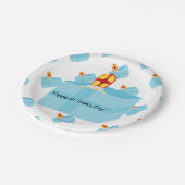 Funny Niedlich Kids Art Nassa Pappteller (Schrägansicht)