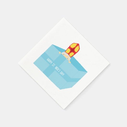 Funny Niedlich Kids Art Sinterklaas Nick Serviette (Ecke)