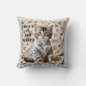 Funny Niedlich Kitten Bedtime Art Art Art Art Kissen (Vorderseite)