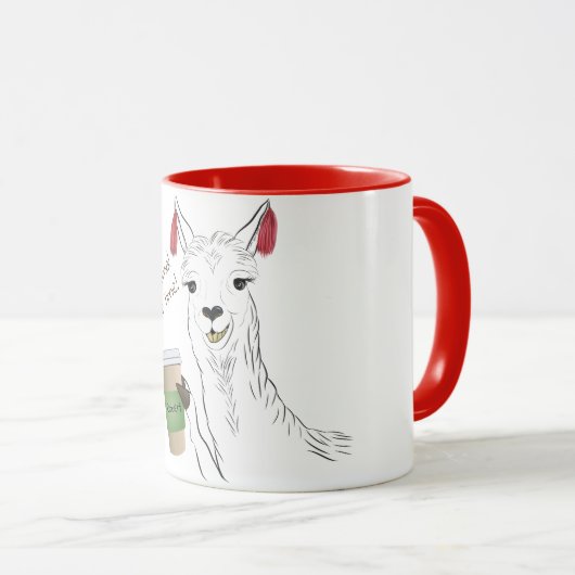 Funny Niedlich Lama No Prob Lama! Tasse (VorderseiteRechts)