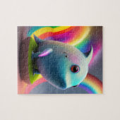 Funny Niedlich Little Baby Shark Wtith Rainbow Puzzle (Horizontal)