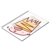 Funny Niedlich Little King Illustration Notizblock (Linke Seite)