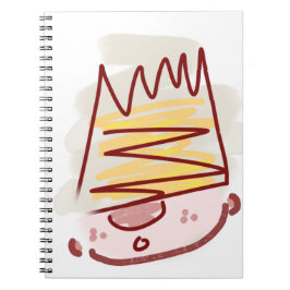 Funny Niedlich Little King Illustration Notizblock
