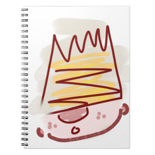 Funny Niedlich Little King Illustration Notizblock