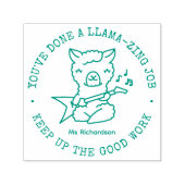 Funny Niedlich Llama Phantastisch Job Teacher Belo Permastempel (Design)