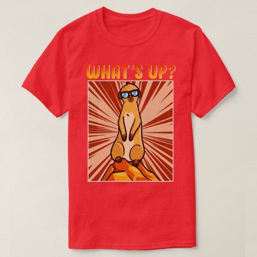 Funny Niedlich Meerkat T-Shirt (Design vorne)