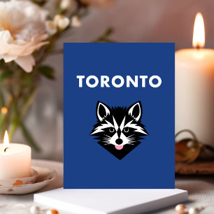 Funny Niedlich Mocking Toronto Raccoon Dunkle Farb Postkarte