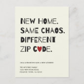 Funny Niedlich Modern Minimalistisch Modern Ankündigungspostkarte (Vorderseite)