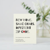 Funny Niedlich Modern Minimalistisch Modern Ankündigungspostkarte (Stehend Vorderseite)