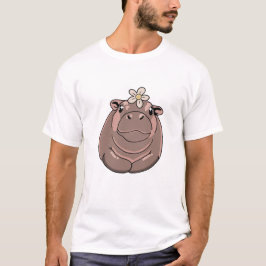 Funny Niedlich Moo Deng Hippo Baby Bouncy Pig 2 T-Shirt