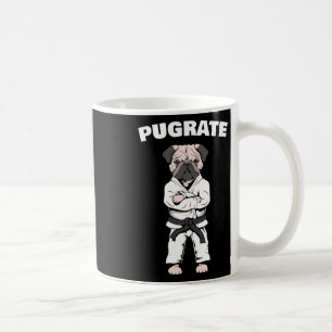 Funny Niedlich Mops Karate Black Belt Martial Art Kaffeetasse