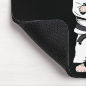 Funny Niedlich Mops Karate Black Belt Martial Art  Mousepad (Ecke)