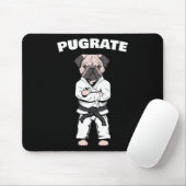Funny Niedlich Mops Karate Black Belt Martial Art  Mousepad (Mit Mouse)