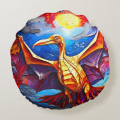 Funny Niedlich Mosaik Dinosaurier Kissen Kissen Se (Rückseite)