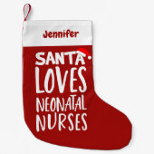 Funny Niedlich Neonatal Nurale Weihnachten Kleiner Weihnachtsstrumpf (Vorderseite)