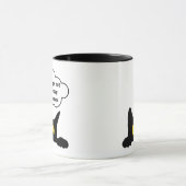 Funny Niedlich nicht heute Menschenkatze Tasse (Zentrum)
