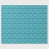 Funny Niedlich No Prob Llama Pattern Blau Geschenkpapier (Flach)