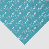 Funny Niedlich No Prob Llama Pattern Blau Seidenpapier (Ausschnitt)