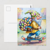 Funny Niedlich Oaster Gnome Postkarte (Vorne/Hinten)