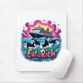 Funny Niedlich Orca Whale Ess The Rich Mousepad (Mit Mouse)